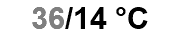 36/14 °C