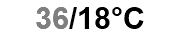 36/18°C