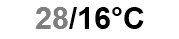 28/16°C