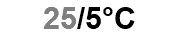 25/5°C