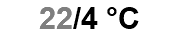 22/4 °C