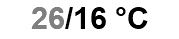 26/16 °C