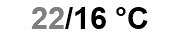 22/16 °C