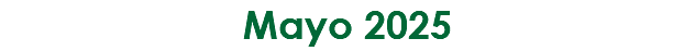 Mayo 2025